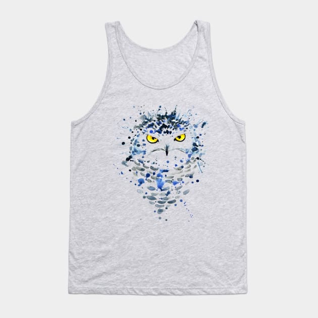 Watercolor Owl Tank Top by Dompom